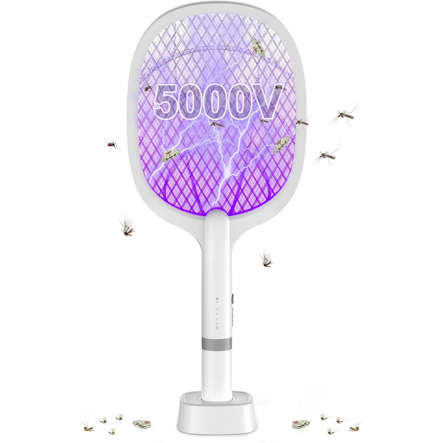 DANGZW 2-in-1 Fly Swatter & UV Trap (5000V, USB-C) shown from the front